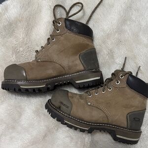 Dakota Steeltoe Tan Leather Women’s Work Boots - 6